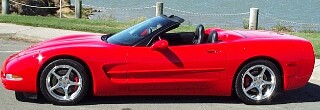 2001 Torch Red Corvette Convertible - www.SS427.com