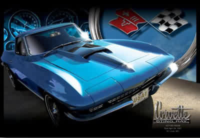 1967 Corvette 427 Tri-Power Art